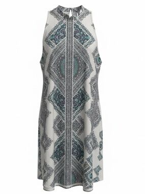 Blu Pepper Boho Medallion Print Dolman Sleeve Dress Medium